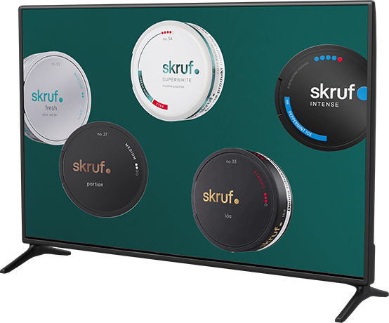Tv with skruf products
